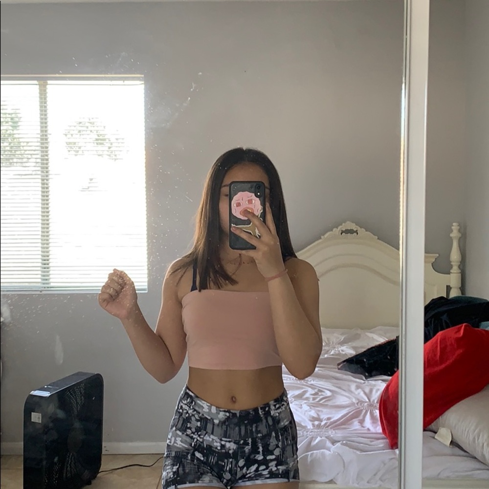 pink H&M tube top